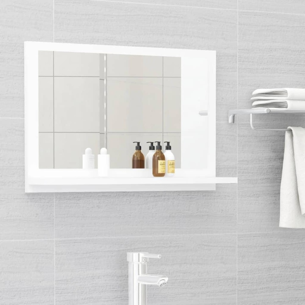 vidaXL Bathroom Mirror White 23.6