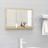 vidaXL Bathroom Mirror Sonoma Oak 23.6