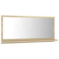 vidaXL Bathroom Mirror Sonoma Oak 31.5