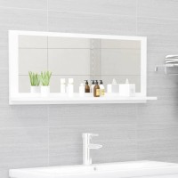 vidaXL Bathroom Mirror White 35.4