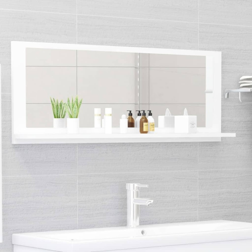 vidaXL Bathroom Mirror White 39.4