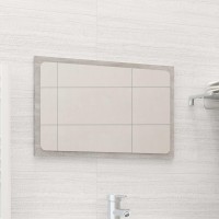 Vidaxl Bathroom Mirror Concrete Gray 23.6X0.6X14.6 Engineered Wood