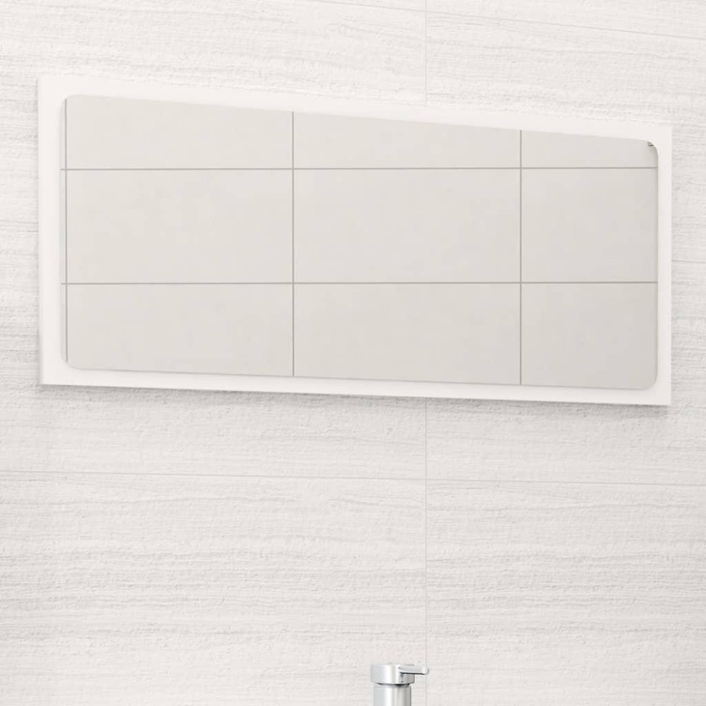 vidaXL Bathroom Mirror White 31.5