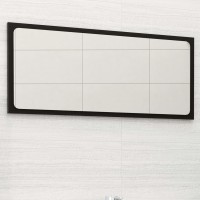 Vidaxl Bathroom Mirror Black 31.5X0.6X14.6 Engineered Wood