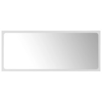 Vidaxl Bathroom Mirror White 35.4X0.6X14.6 Engineered Wood