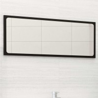 Vidaxl Bathroom Mirror Black 35.4X0.6X14.6 Engineered Wood