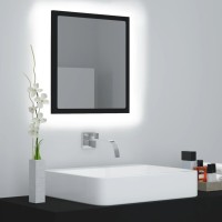 vidaXL LED Bathroom Mirror Black 15.7