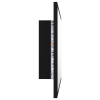 vidaXL LED Bathroom Mirror Black 23.6