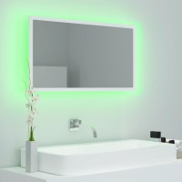 vidaXL LED Bathroom Mirror White 31.5