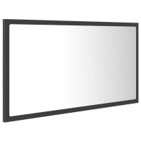 vidaXL LED Bathroom Mirror Gray 31.5