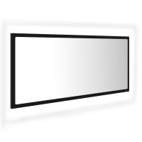 vidaXL LED Bathroom Mirror Black 39.4