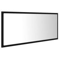 vidaXL LED Bathroom Mirror Black 39.4