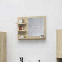 vidaXL Bathroom Mirror Sonoma Oak 23.6