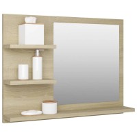 vidaXL Bathroom Mirror Sonoma Oak 23.6