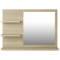 vidaXL Bathroom Mirror Sonoma Oak 23.6