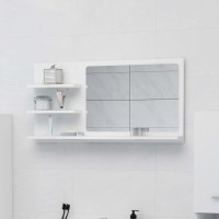 vidaXL Bathroom Mirror White 35.4