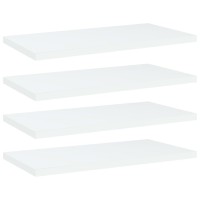 vidaXL Bookshelf Boards 4 pcs White 15.7