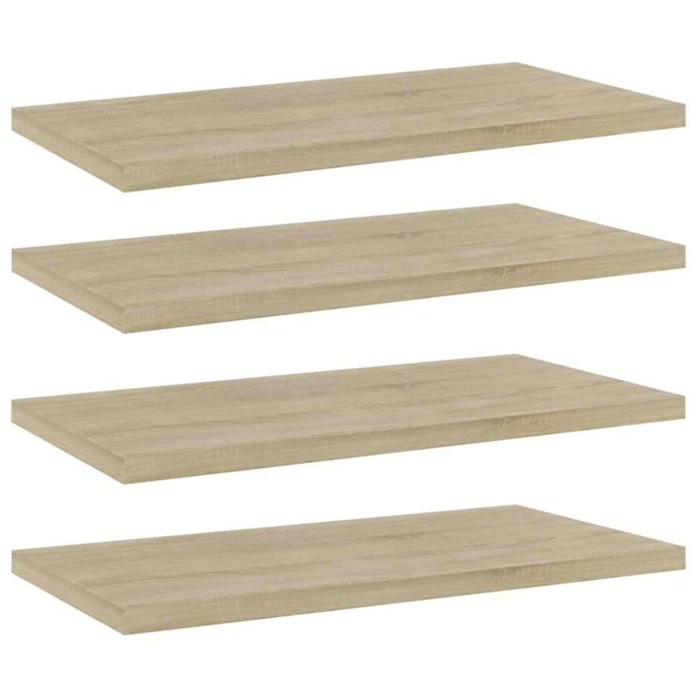 Vidaxl Bookshelf Boards 4 Pcs Sonoma Oak 15.7X7.9X0.6 Engineered Wood