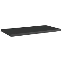 Vidaxl Bookshelf Boards 4 Pcs High Gloss Black 15.7X7.9X0.6 Engineered Wood