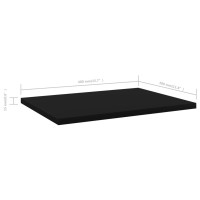 vidaXL Bookshelf Boards 8 pcs Black 15.7