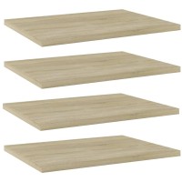 Vidaxl Bookshelf Boards 4 Pcs Sonoma Oak 15.7X11.8X0.6 Engineered Wood