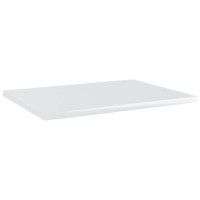 Vidaxl Bookshelf Boards 4 Pcs High Gloss White 15.7X11.8X0.6 Engineered Wood