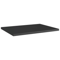 Vidaxl Bookshelf Boards 8 Pcs High Gloss Black 15.7X11.8X0.6 Engineered Wood