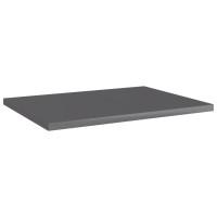 Vidaxl Bookshelf Boards 4 Pcs High Gloss Gray 15.7X11.8X0.6 Engineered Wood