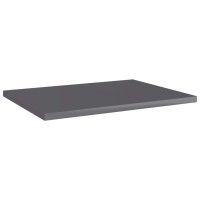 Vidaxl Bookshelf Boards 8 Pcs High Gloss Gray 15.7X11.8X0.6 Engineered Wood