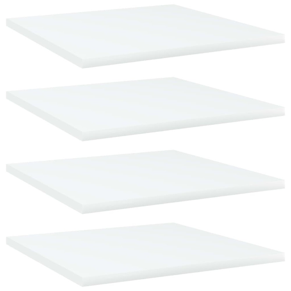 vidaXL Bookshelf Boards 4 pcs White 15.7