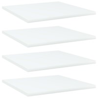 vidaXL Bookshelf Boards 4 pcs White 15.7