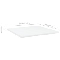 vidaXL Bookshelf Boards 4 pcs White 15.7