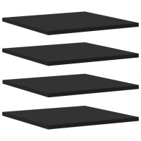 vidaXL Bookshelf Boards 4 pcs Black 15.7