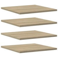 Vidaxl Bookshelf Boards 4 Pcs Sonoma Oak 15.7X15.7X0.6 Engineered Wood