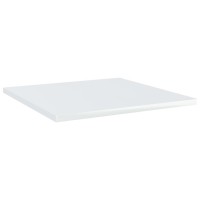 Vidaxl Bookshelf Boards 4 Pcs High Gloss White 15.7X15.7X0.6 Engineered Wood