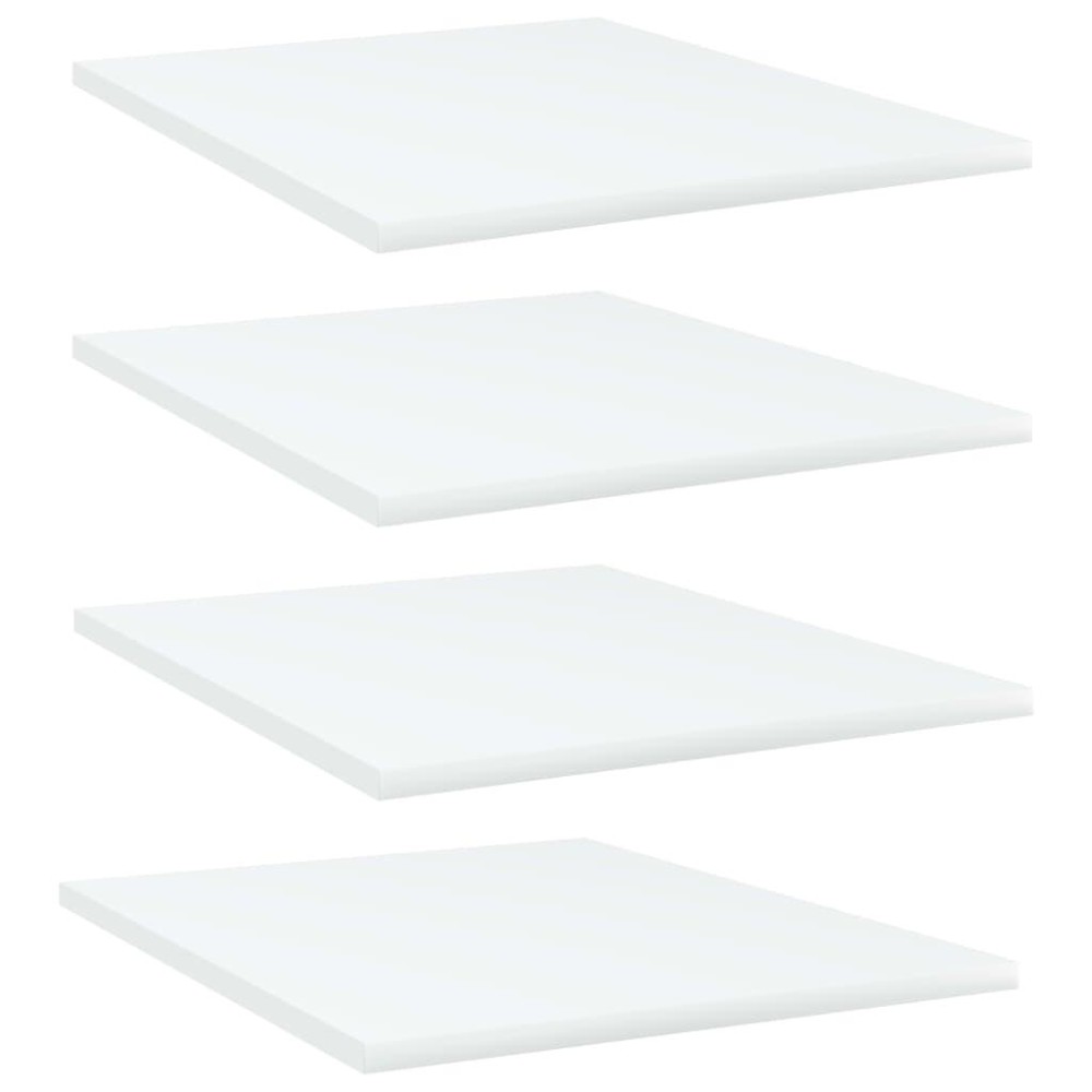 Vidaxl Bookshelf Boards 4 Pcs White 15.7X19.7X0.6 Engineered Wood