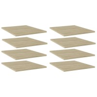 Vidaxl Bookshelf Boards 8 Pcs Sonoma Oak 15.7X19.7X0.6 Engineered Wood