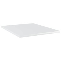 Vidaxl Bookshelf Boards 8 Pcs High Gloss White 15.7X19.7X0.6 Engineered Wood