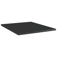 Vidaxl Bookshelf Boards 4 Pcs High Gloss Black 15.7X19.7X0.6 Engineered Wood