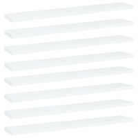 vidaXL Bookshelf Boards 8 pcs White 23.6