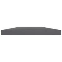 vidaXL Bookshelf Boards 4 pcs High Gloss Gray 23.6