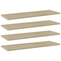 Vidaxl Bookshelf Boards 4 Pcs Sonoma Oak 23.6X7.9X0.6 Engineered Wood