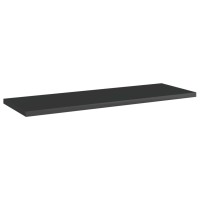 vidaXL Bookshelf Boards 4 pcs High Gloss Black 23.6