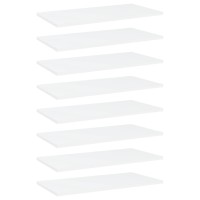 vidaXL Bookshelf Boards 8 pcs White 23.6