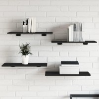 vidaXL Bookshelf Boards 8 pcs Black 23.6