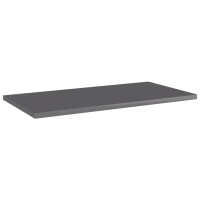 Vidaxl Bookshelf Boards 4 Pcs High Gloss Gray 23.6X11.8X0.6 Engineered Wood