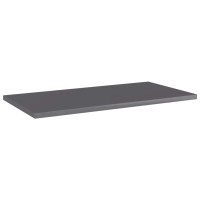 Vidaxl Bookshelf Boards 8 Pcs High Gloss Gray 23.6X11.8X0.6 Engineered Wood