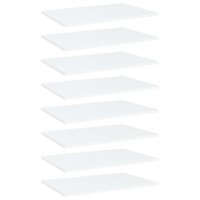 vidaXL Bookshelf Boards 8 pcs White 23.6