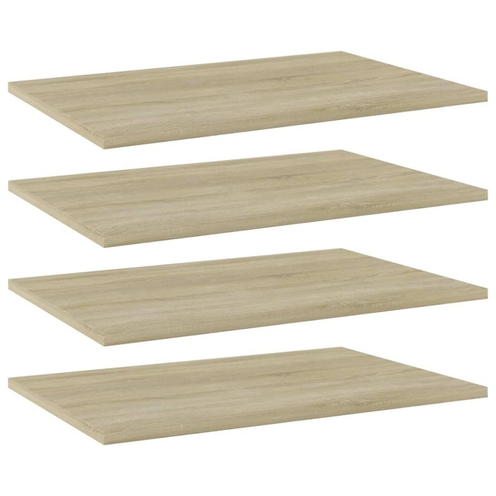 Vidaxl Bookshelf Boards 4 Pcs Sonoma Oak 23.6X15.7X0.6 Engineered Wood