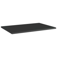 Vidaxl Bookshelf Boards 8 Pcs High Gloss Black 23.6X15.7X0.6 Engineered Wood